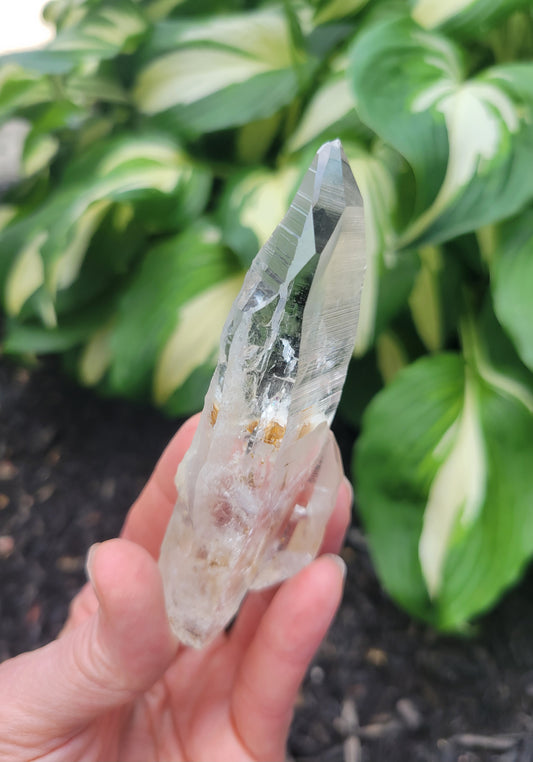 Lemurian Manifestation Quartz with Dendrites from Colombia