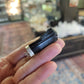 Black Tourmaline and Silver Pendant from Afghanistan