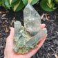 Himalayan Cathedral Quartz Cluster with Clinochlore from Himachal Pradesh, India