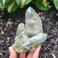 Himalayan Cathedral Quartz Cluster with Clinochlore from Himachal Pradesh, India