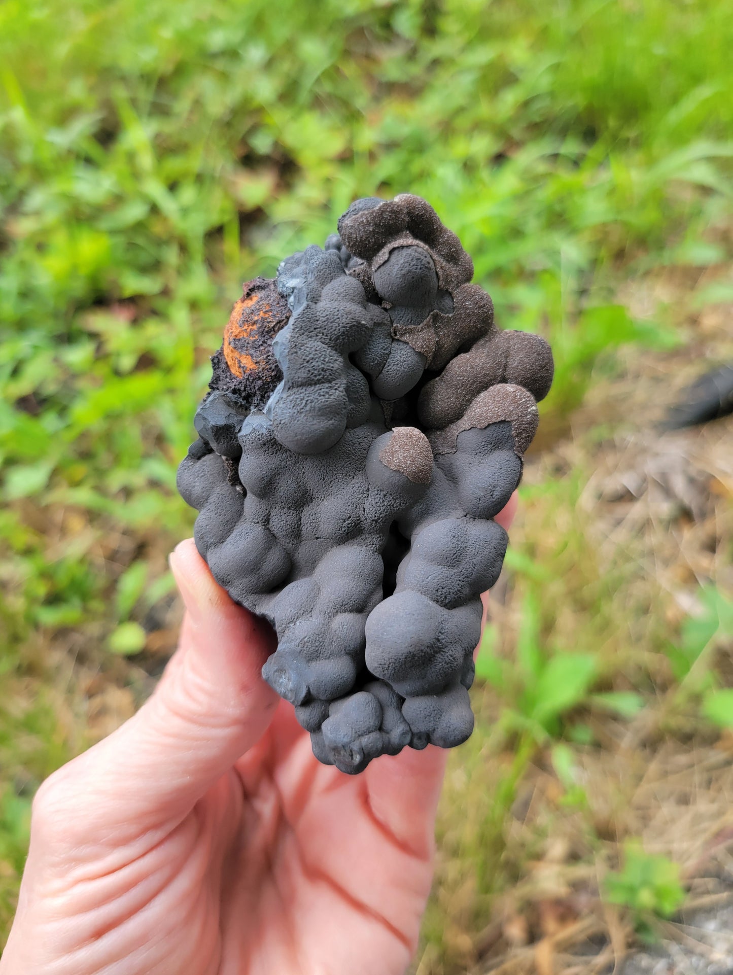 Botryoidal Hematite with Goethite, Calcite and Limonite from Morocco