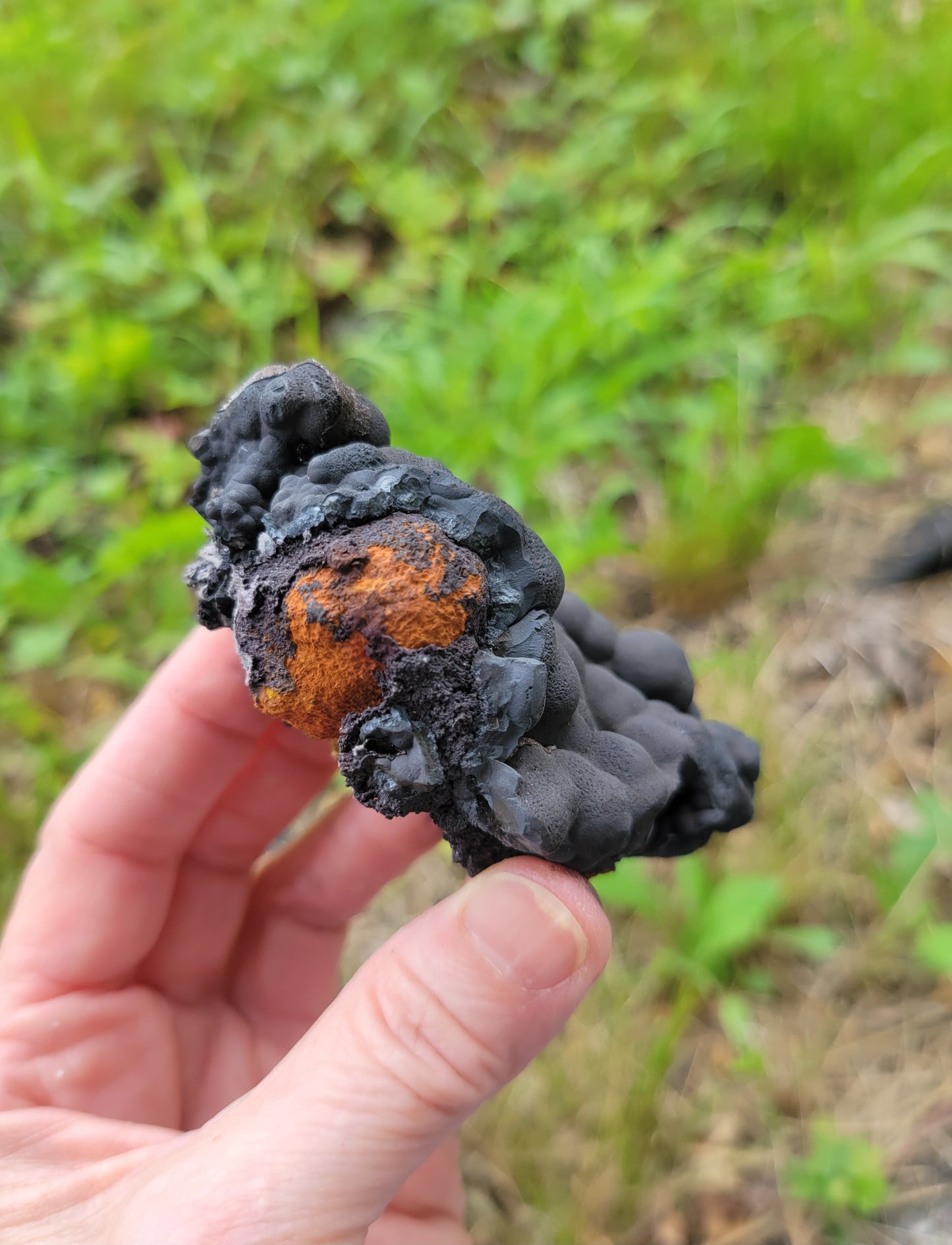 Botryoidal Hematite with Goethite, Calcite and Limonite from Morocco