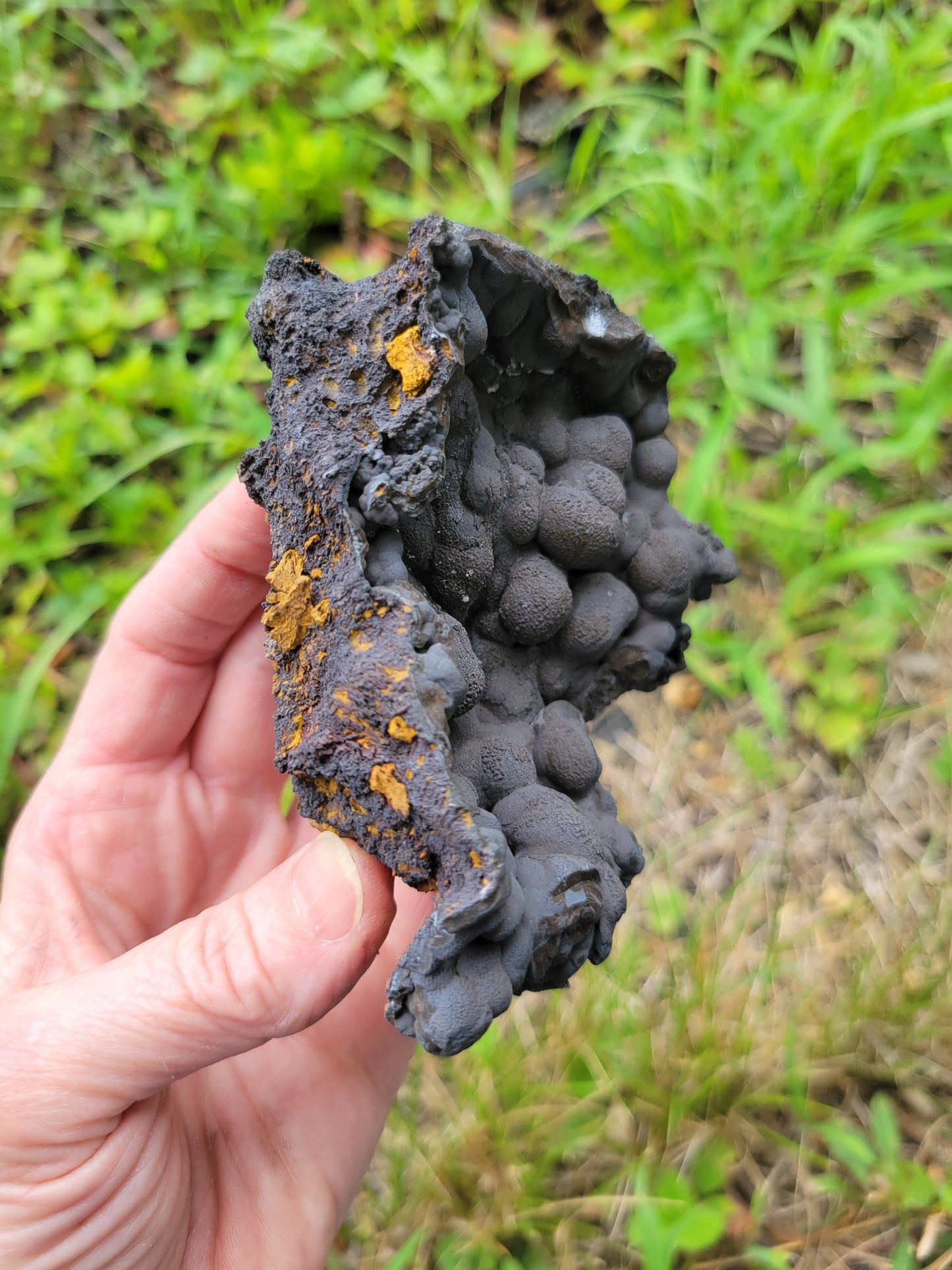 Botryoidal Hematite with Goethite and Limonite from Morocco