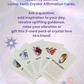 3-Card Draw - Lavish Earth Crystal Affirmation Cards