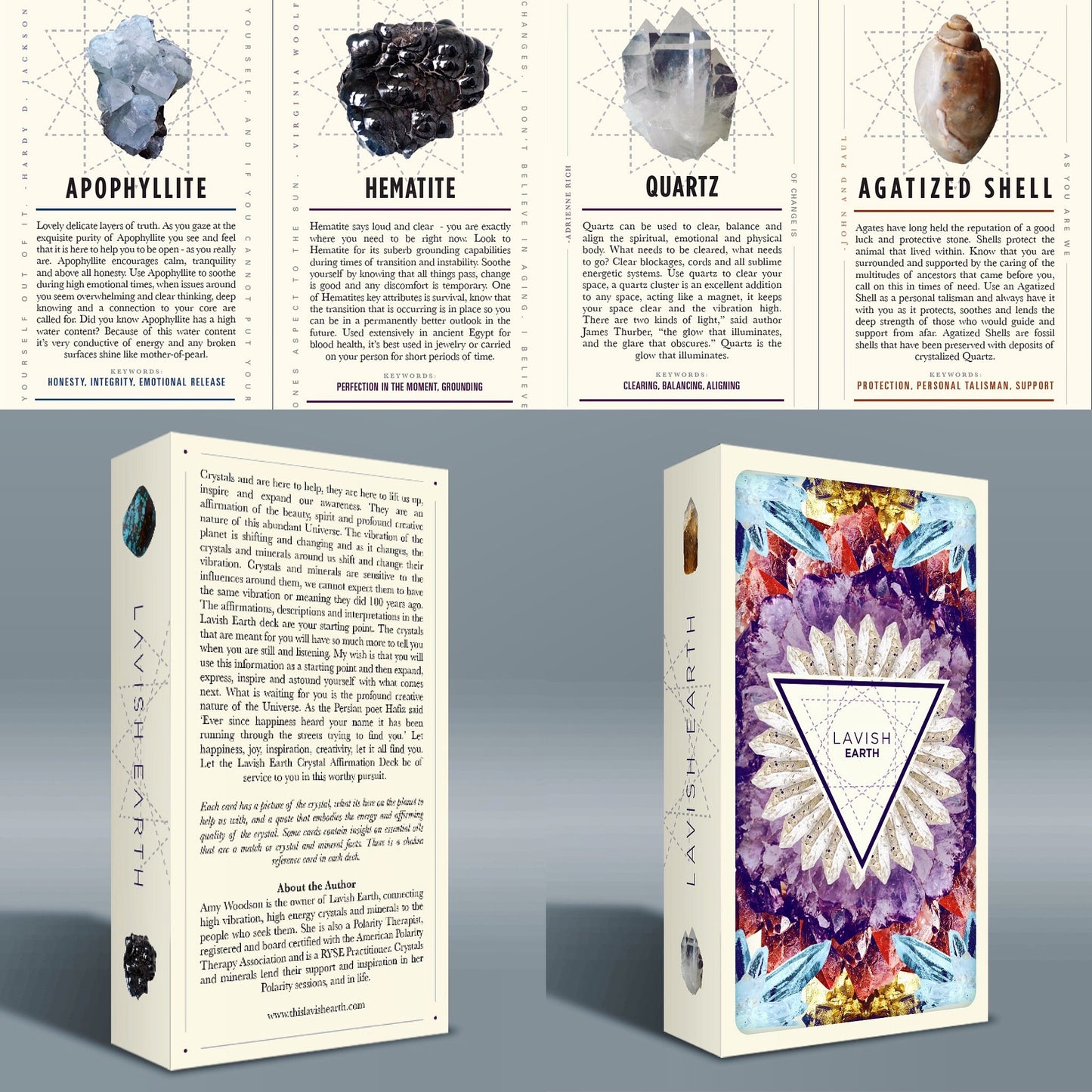 3-Card Draw - Lavish Earth Crystal Affirmation Cards