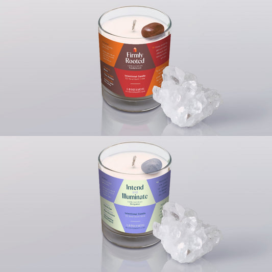 Intentional Candle SET - Intend and Illuminate and Firmly Rooted