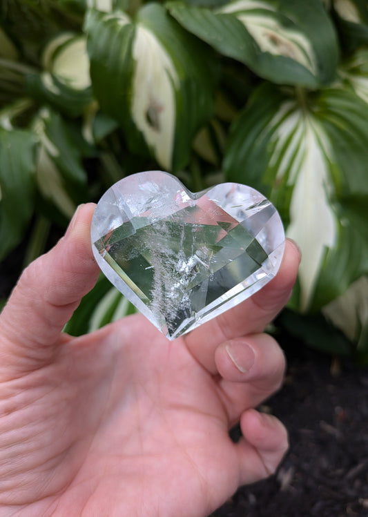 Quartz Heart (Faceted) from Brazil