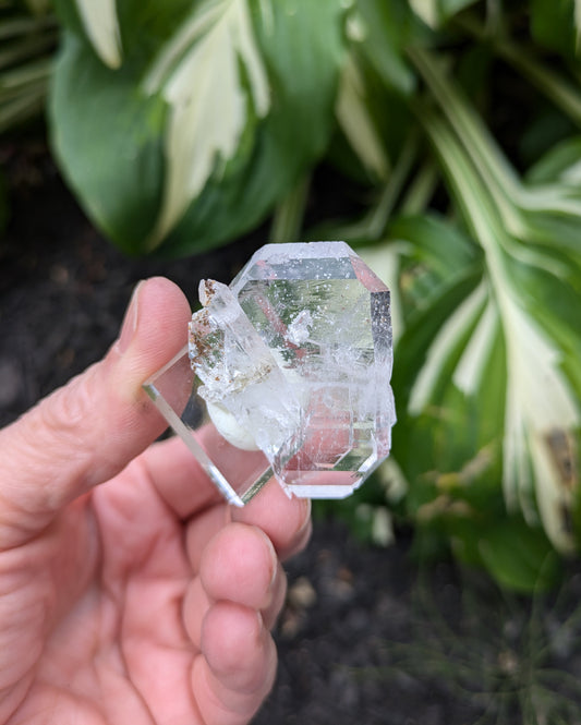 Faden Quartz with Hematite Confetti from Pakistan