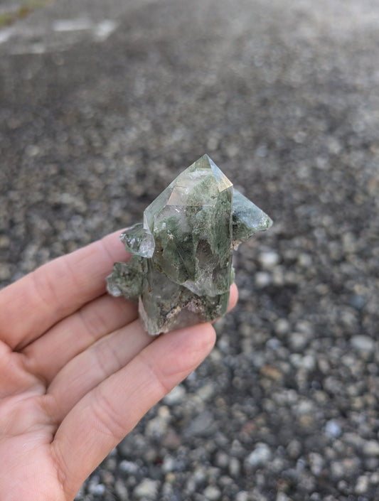 Quartz with Clinochlore from Pakistan