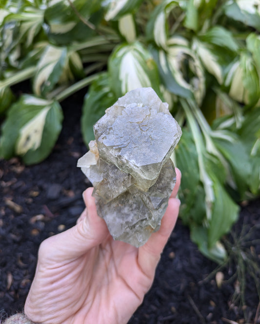 Fluorite with Iron and Quartz from Morocco