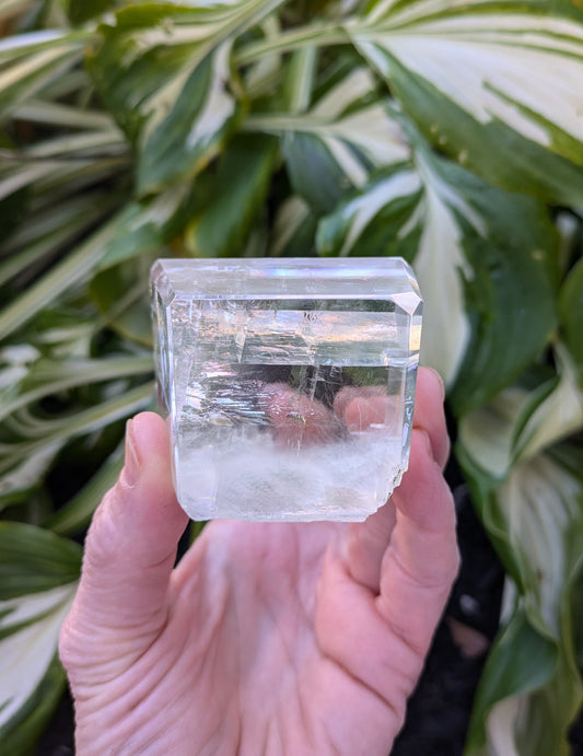 Calcite with Okenite Inclusions from India