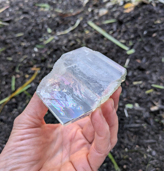 Calcite with Okenite Inclusions from India