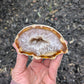 Agate Drusy Geode from Rio Grande do Sul, Brazil