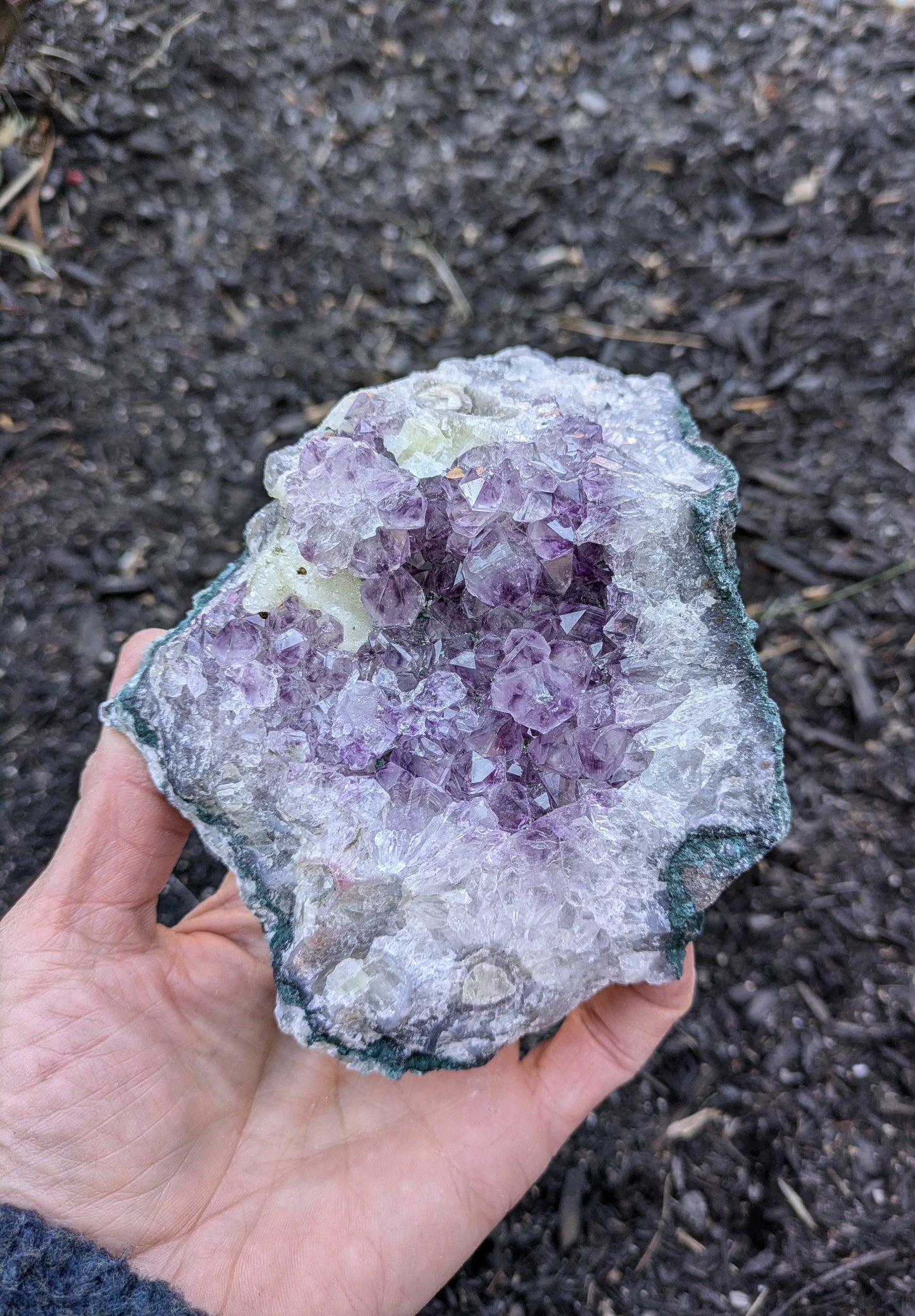 Amethyst and Calcite from Brazil