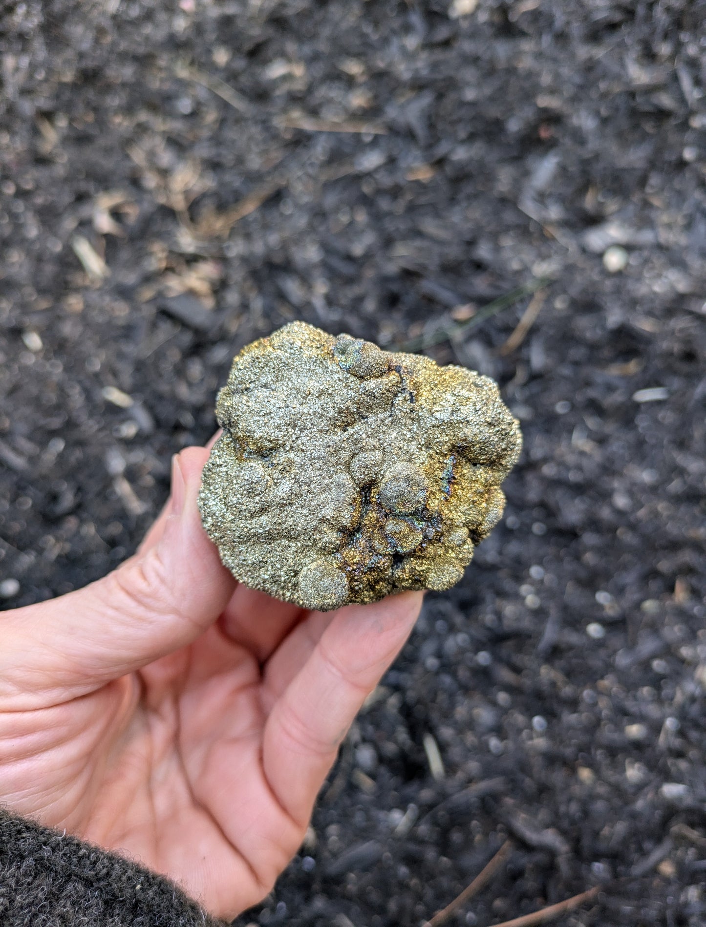 Pyrite with Rainbow Iridescence from Pakistan