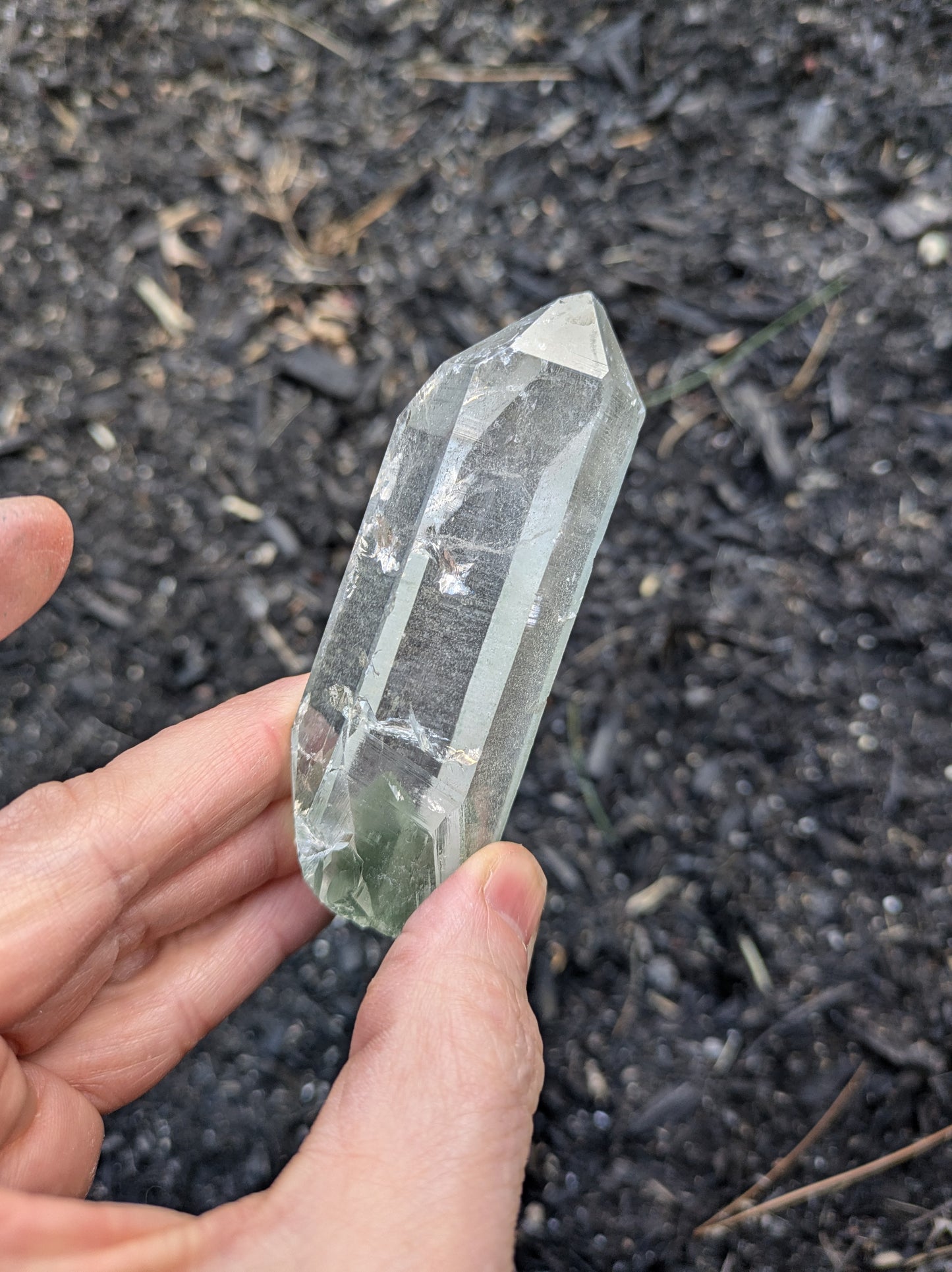 Himalayan Cathedral Quartz with Clinochlore Phantom from Himachal Pradesh, India