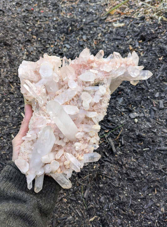 Himalayan Pink Samadhi Quartz from Himachal Pradesh, India