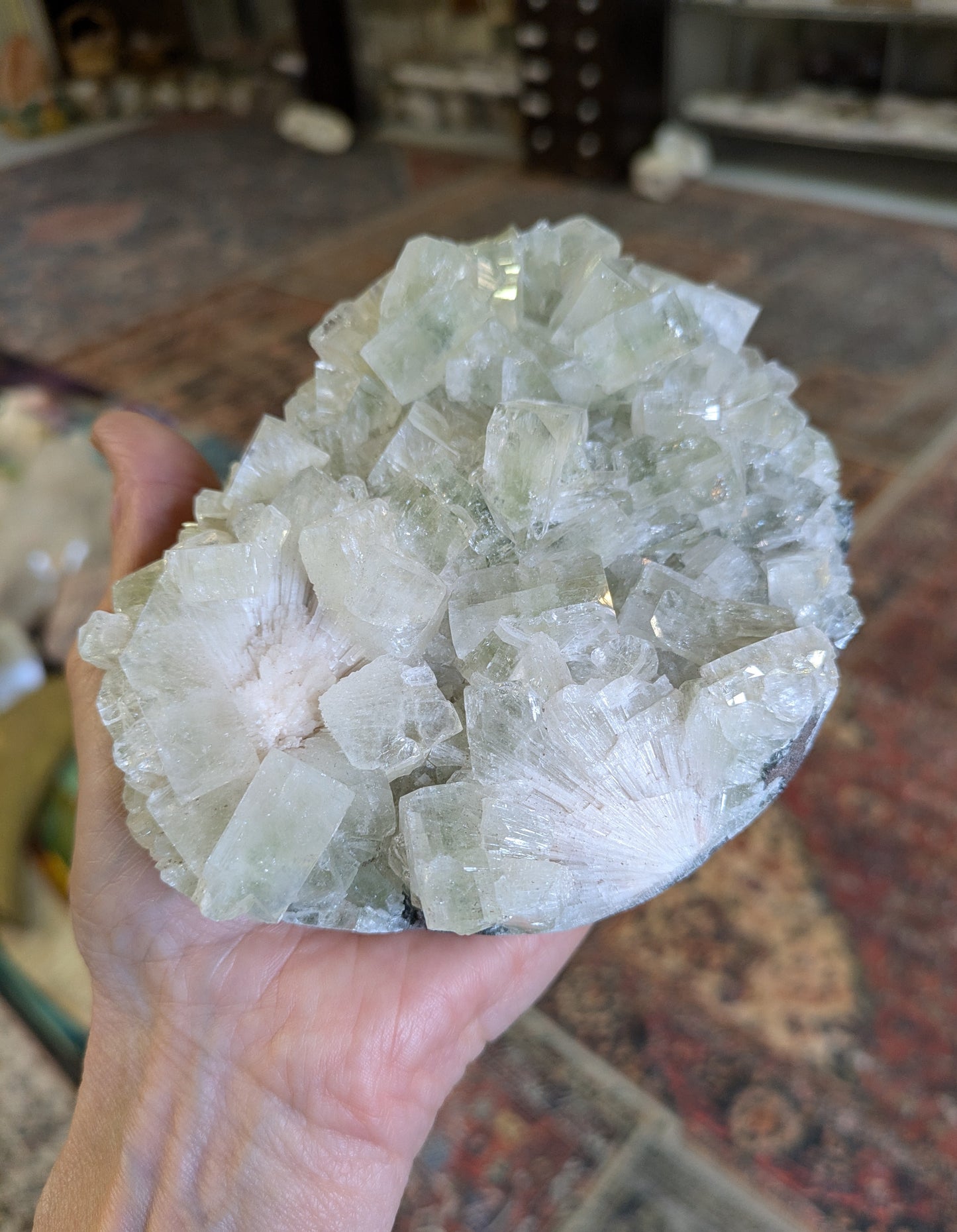 Green Apophyllite and Scolecite from India