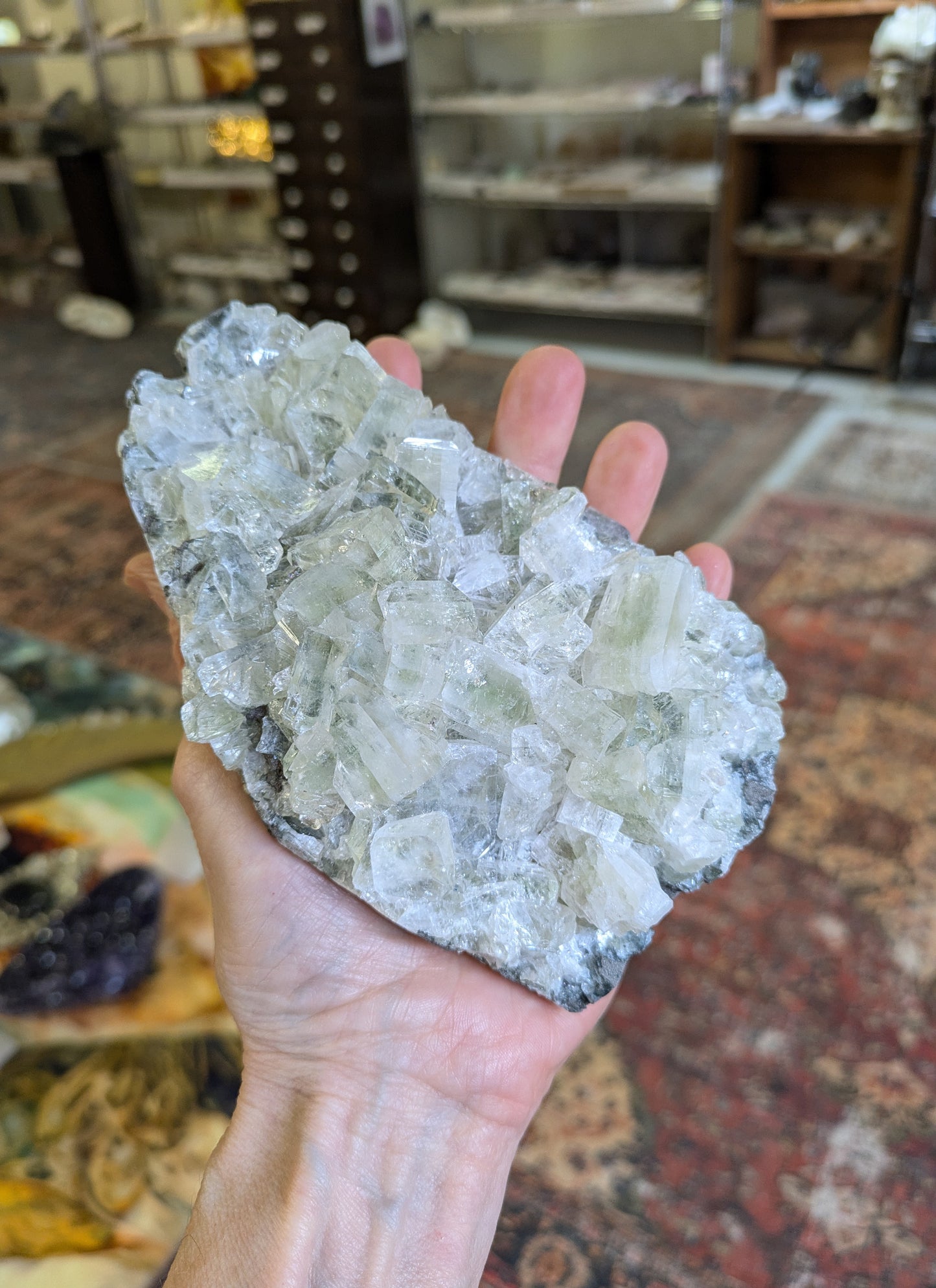 Green Apophyllite from India