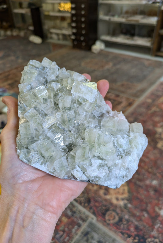 Green Apophyllite and Scolecite from India