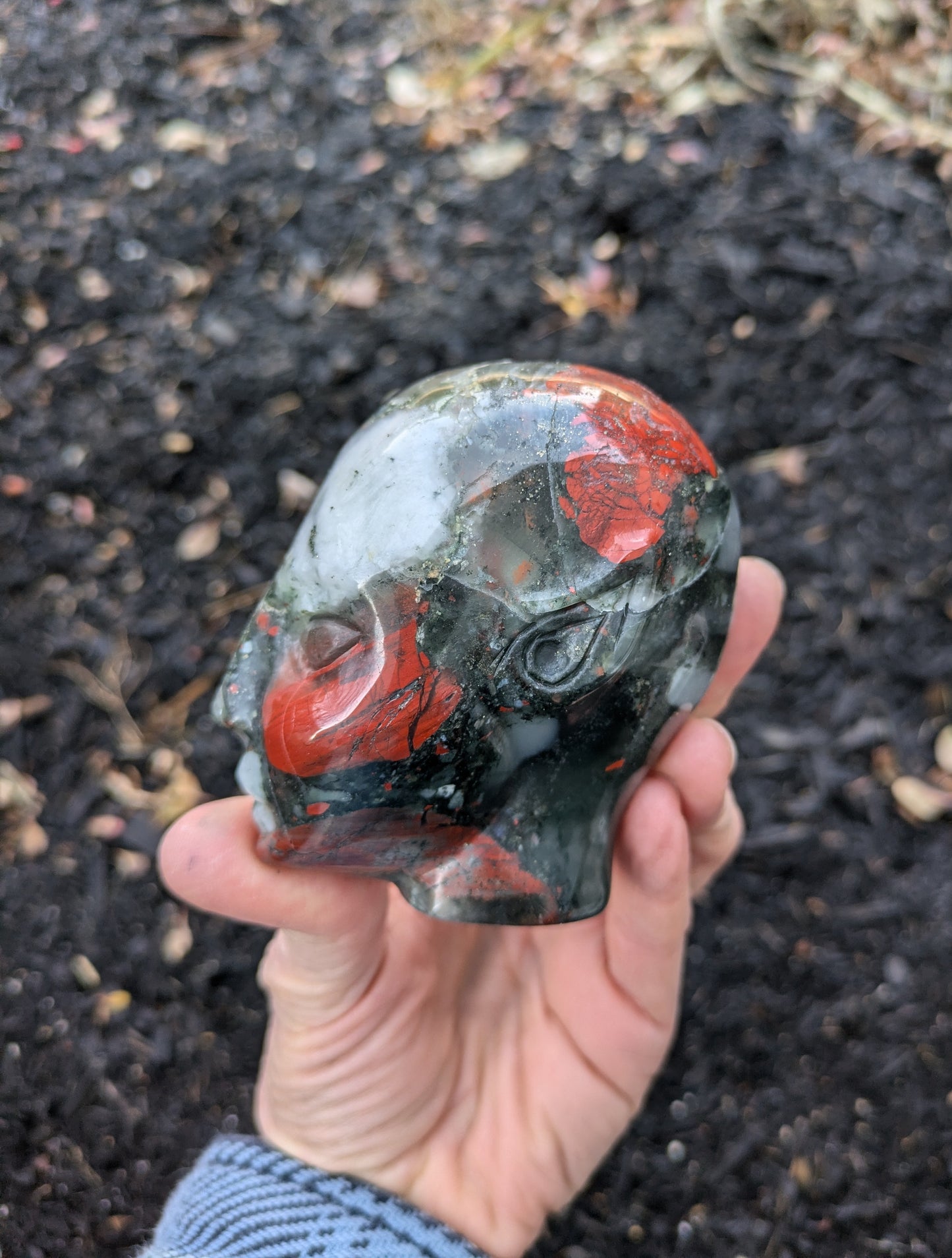 Bloodstone Elf Carving