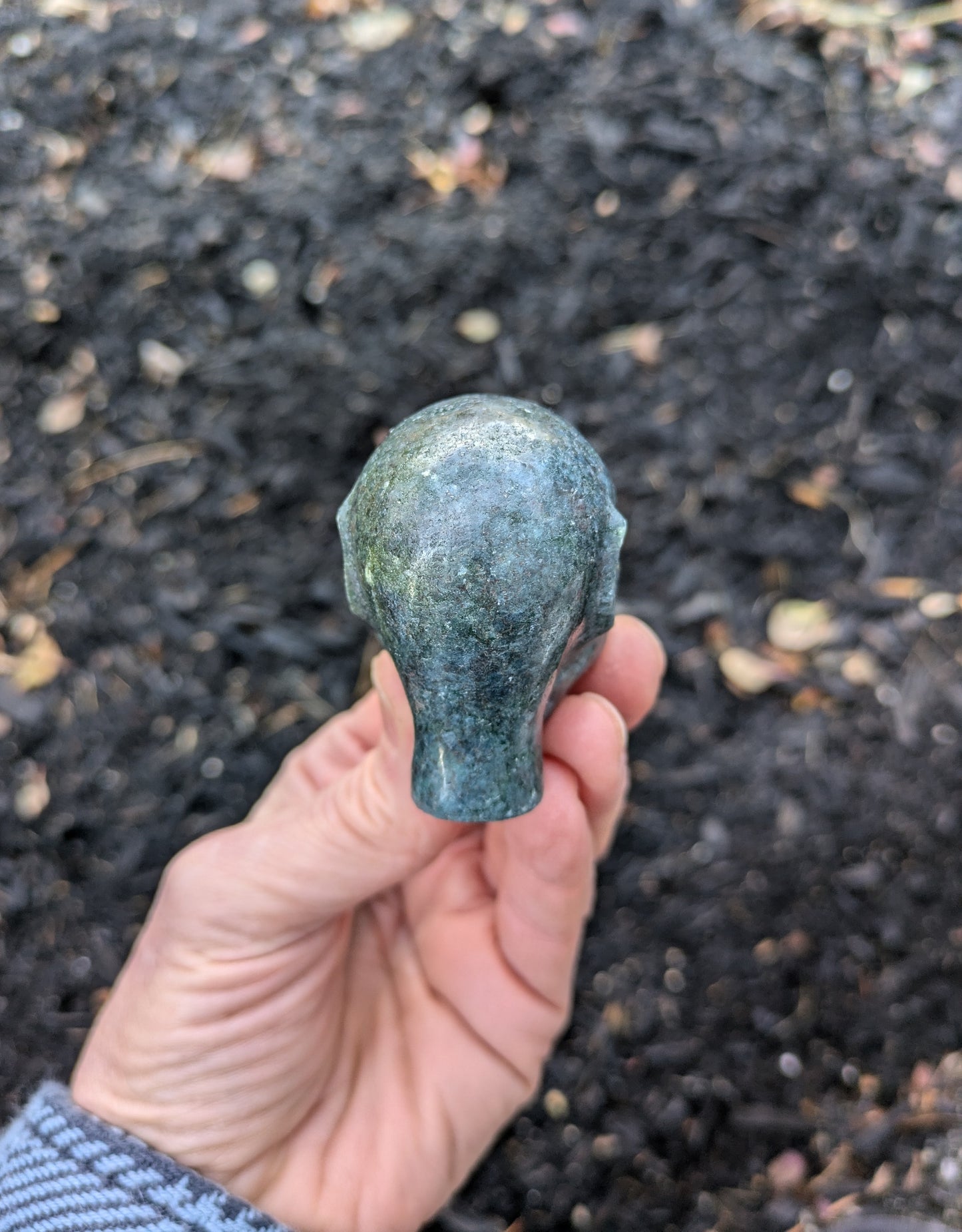 Ruby in Kyanite Elf Carving