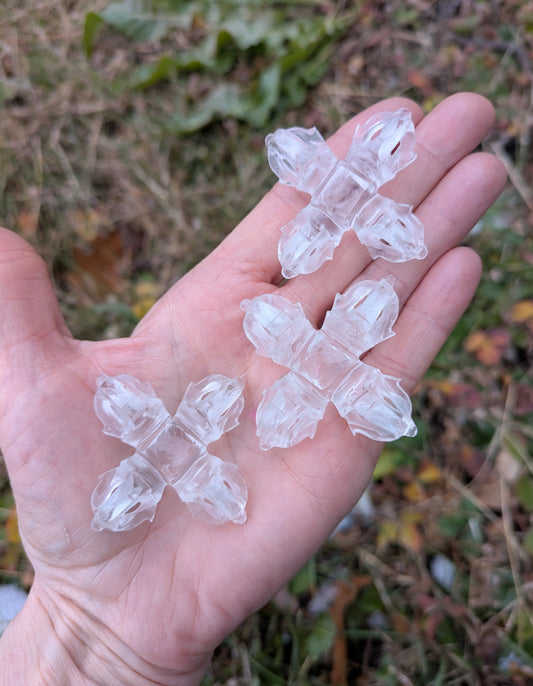 Himalayan Quartz Double Dorje from India