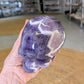 Chevron Amethyst Carved Skull