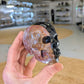 Two Face Agate Skull Carving