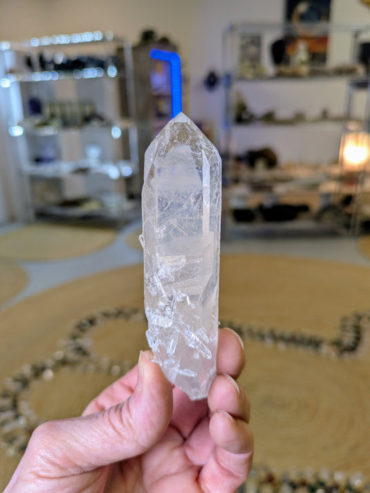 Blue Mist Phantom and Manifestation Quartz from Santander, Colombia