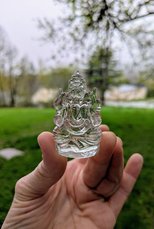 Himalayan Quartz Small Ganesh from India