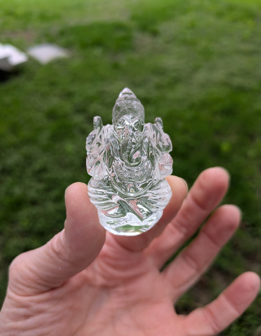 Himalayan Quartz Small Ganesh from India