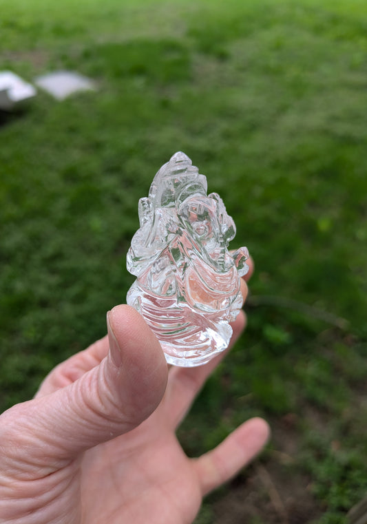 Himalayan Quartz Small Ganesh from India