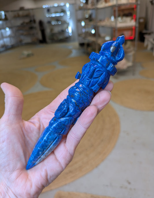 Lapis Lazuli Phurba from India