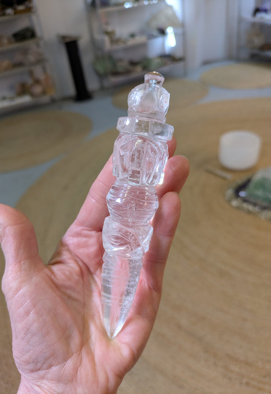 Himalayan Quartz Phurba from India