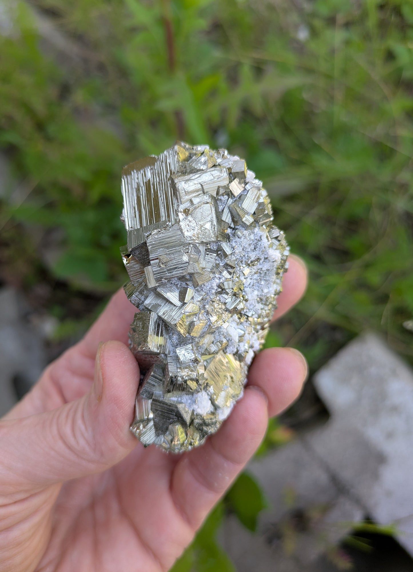 Pyrite and Quartz from Huanzala Mine, Bolognesi Province, Ancash Department, Peru