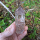 Polished Amethyst Quartz Tower with Powellite and Smokey Phantoms from Minas Gerais, Brazil