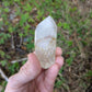 Polished Quartz Tower with Powellite and Smokey Phantoms from Minas Gerais, Brazil
