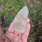 Polished Quartz Tower with Powellite and Smokey Phantoms from Minas Gerais, Brazil