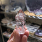 Polished Amethyst Quartz Tower with Powellite and Smokey Phantoms from Minas Gerais, Brazil