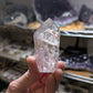 Polished Quartz Tower with Powellite and Smokey Phantoms from Minas Gerais, Brazil