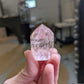 Polished Quartz Tower with Powellite and Smokey Phantoms from Minas Gerais, Brazil