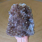 Amethyst, Chalcedony Drusy and Lepidocrocite from Uruguay