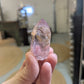 Polished Amethyst Quartz Tower with Powellite and Smokey Phantoms from Minas Gerais, Brazil