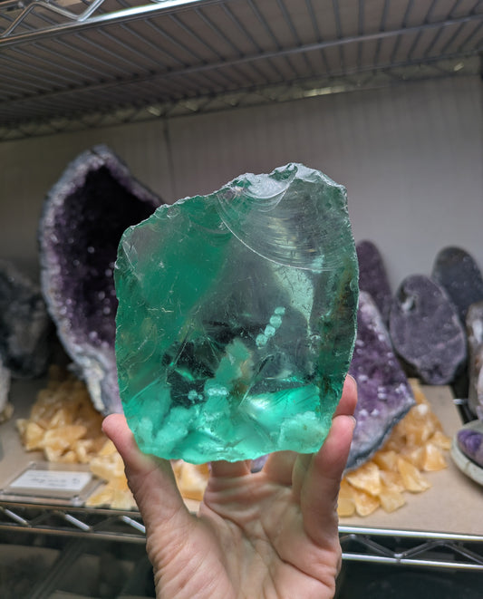Obsidian with Gas and Air Bubbles from Eastern Rift Valley, Kenya