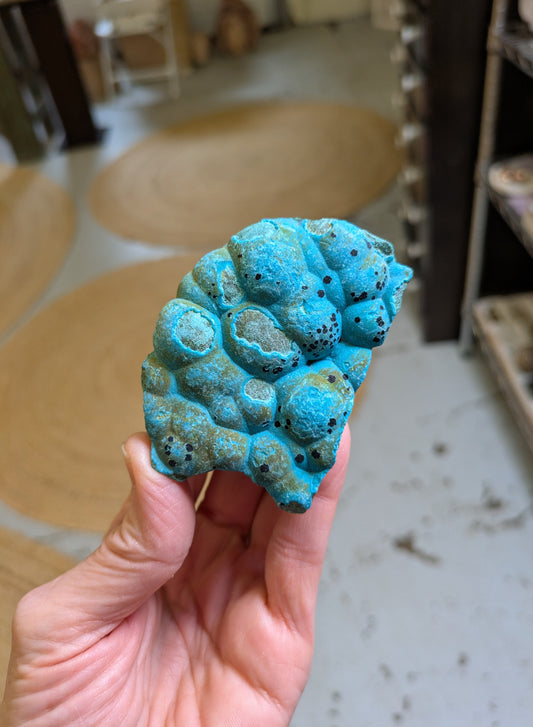 Malachite and Chrysocolla with Hematite from DRC