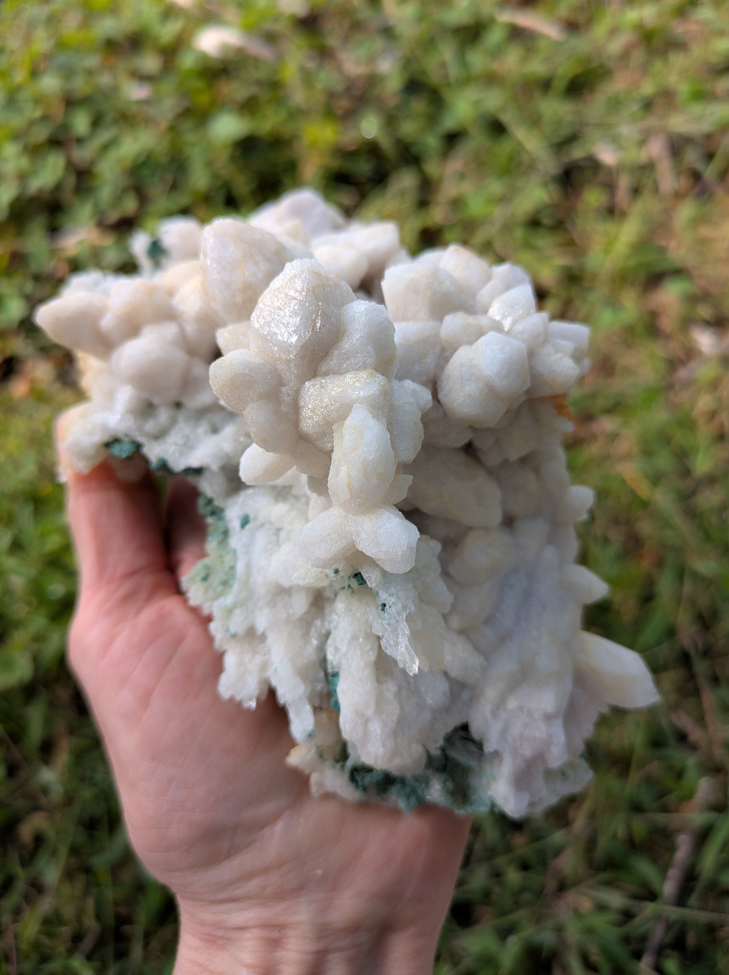Amethyst Flower Quartz and Calcite from Rio Grande do Sul, Brazil