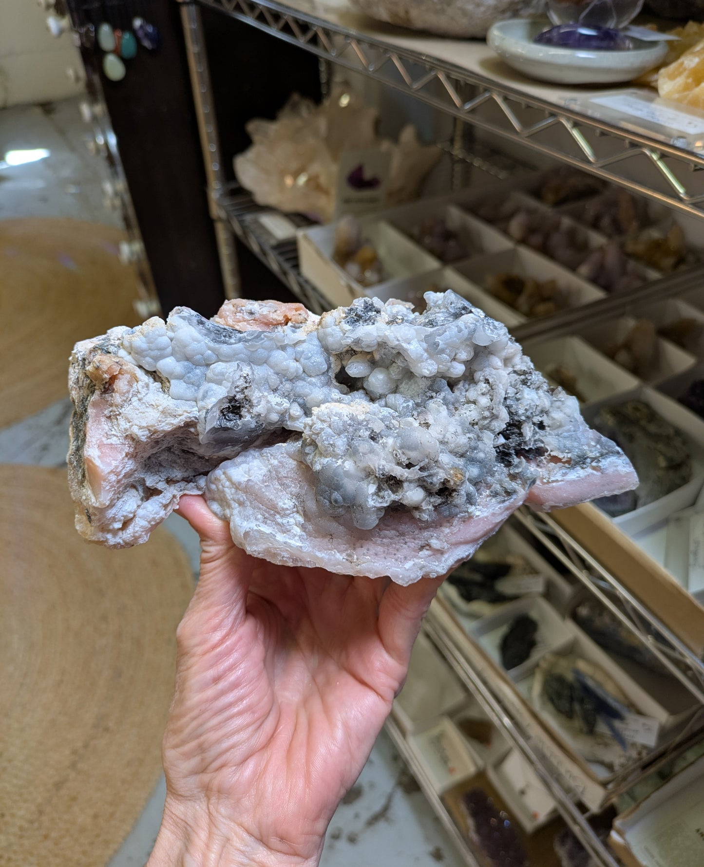 Pink Opal from Ica Dept., Peru