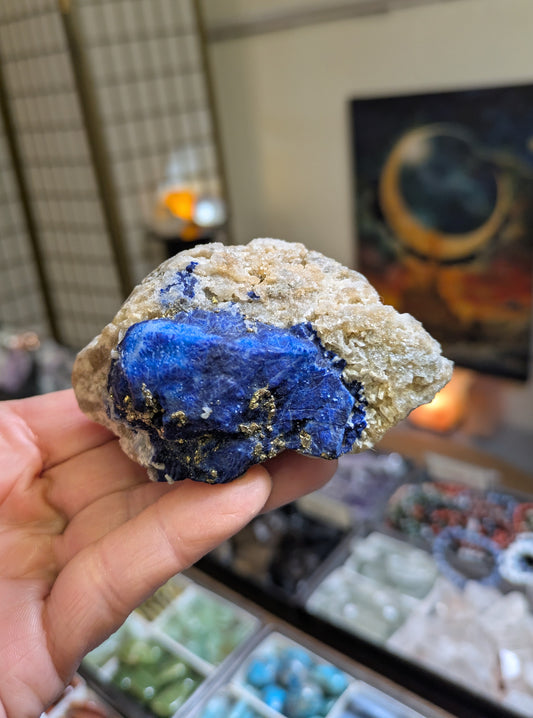 Lazulite and Pyrite from Afghanistan