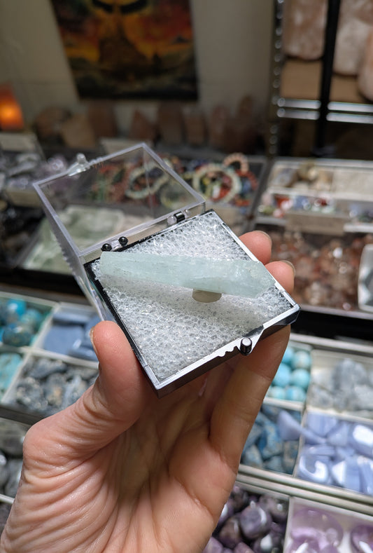 Aquamarine Polished Point from Pakistan